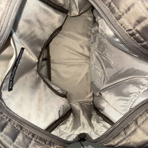 LARGE Lug Puddle Jumper LE Tote Bag Handbag Travel Crossbody Carryon Steel Grey - Picture 8 of 15